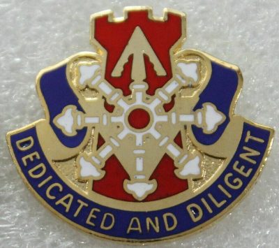 Знак 111-го инженерного батальона.