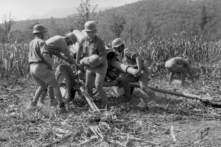 15-cm Nebelwerfer 41 в Италии. 1943 г.