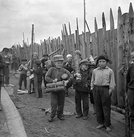 Концентрационный лагерь в Петрозаводске. 1943 г. 