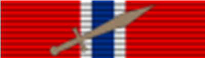Орденская планка Военного креста с мечом.