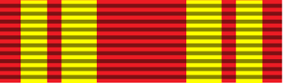 Орденская планка, аверс и реверс Военной медали