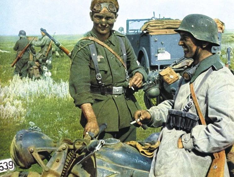Солдаты Вермахта. Восточный фронт 1942 г. 
