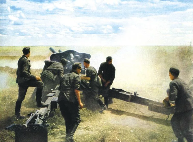 Советское орудие на службе Вермахта. 1942 г.
