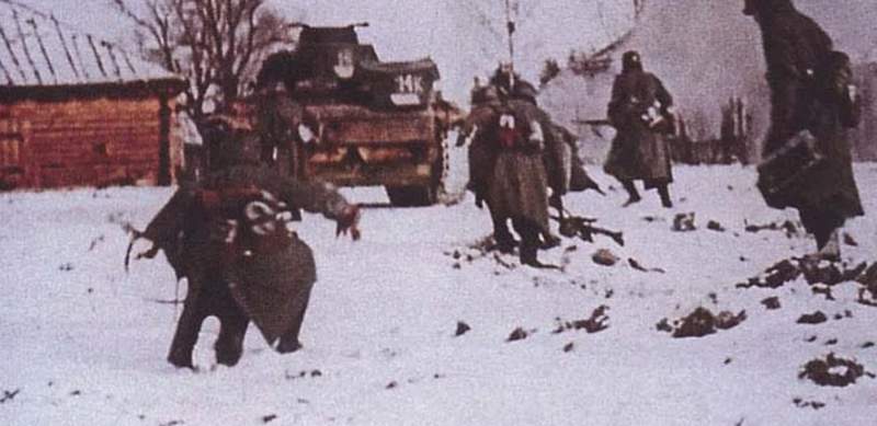 Немецкие войска в атаке. 1942 г.