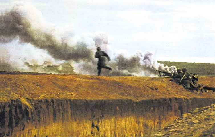 Немецкие войска в атаке. 1942 г.