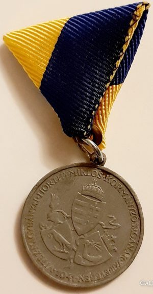 Орденская планка, аверс и реверс медали «За возращение Южной Венгрии».