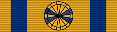 Рисунок орденской планки и знак Рыцаря третьего класса.