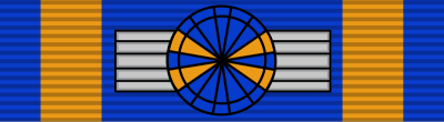 Рисунок орденской планки, знак и звезда Командора ордена Нидерландского льва.