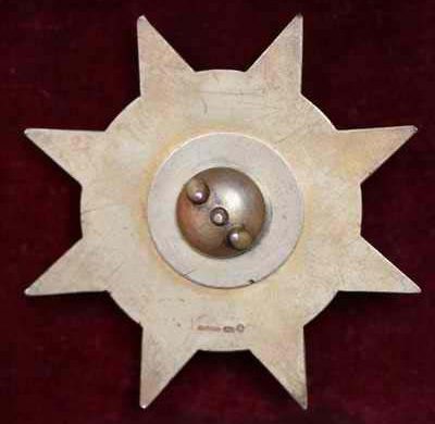 Рисунок орденской планки, аверс и реверс золотого Ордена Яна Жижки.