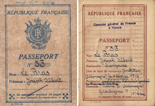 Французский паспорт.