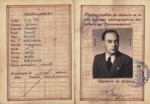 Французский паспорт.