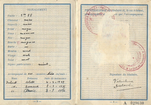 Паспорт французского правительства Виши.