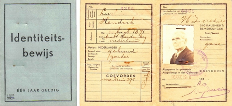 Временное удостоверение личности. 1940 г.