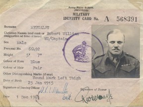 Военное удостоверение личности.