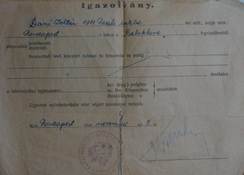 Справка военнопленного.