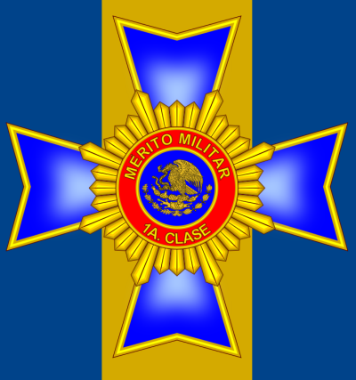 Орденская планка и рисунок медали 1 –го класса «За военные заслуги».