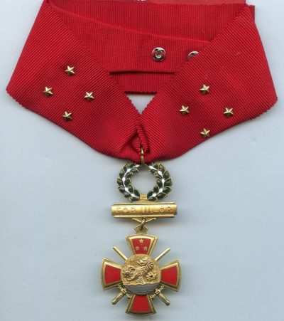 Орденская планка и медаль «За доблесть Вооружённых сил Филиппин».