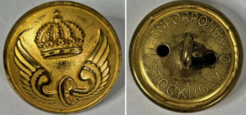 Пуговицы шведской армии, 22 мм.