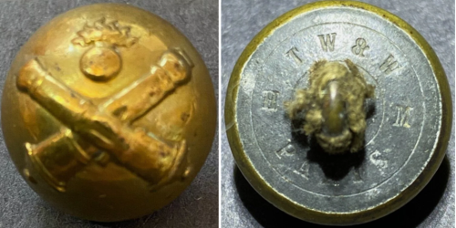 Пуговица артиллеристов, 20 мм.