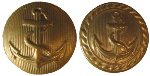 Пуговицы ВМФ, 22 мм.