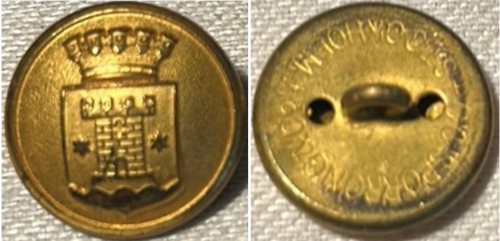 Пуговицы шведской армии, 22 мм.