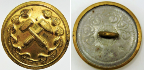 Пуговица шахтеров, 22 мм.