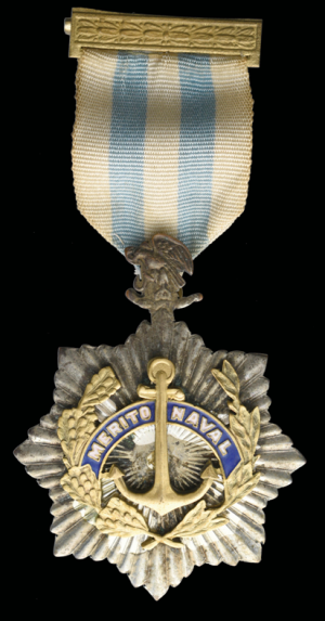 Медаль 2-го класса «За заслуги на флоте» образца 1926 года.