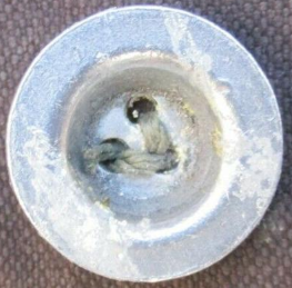 Алюминиевая пуговица для снаряжения.