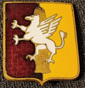 Знак 209-го полка полевой артиллерии.