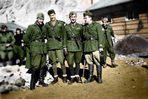 Итальянские солдаты в Албании. 1939 г.