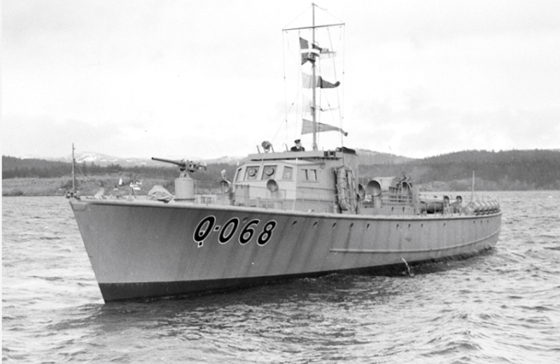 Моторный катер HMCS Q-068. 1942 г.