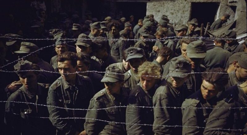 Немецкие военнопленные во время итальянской кампании.1943 г.