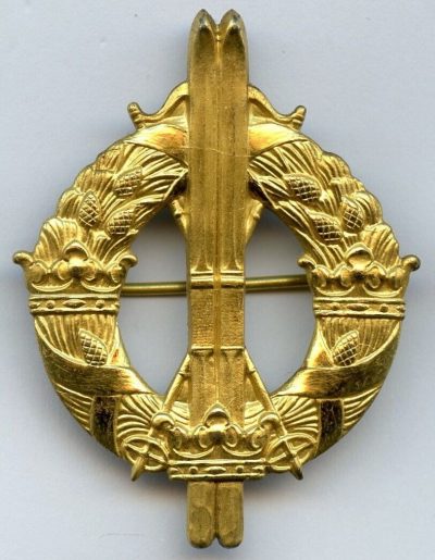 Значки военного лыжника 1-го, 2-го и 3-го класса.