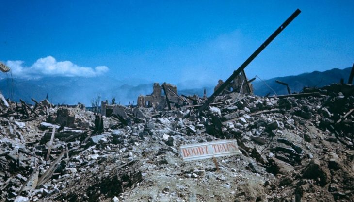 Панорама итальянского городка Рапидо после взятия Союзниками. 1944 г.