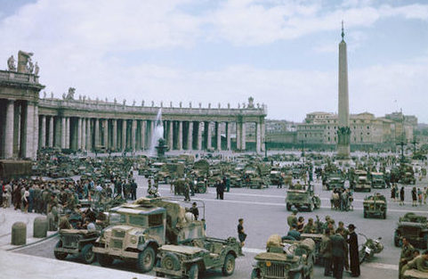 Союзные войска в Риме. Июль 1944 г.