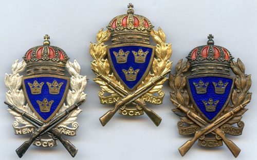 Полный комплект значков за стрельбу с винтовки 1, 2, 3 класса.