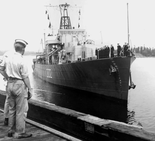 Речной HMCS St. Stephen. 1945 г.