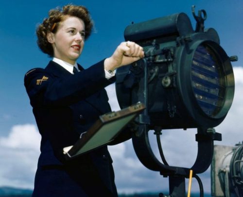 Сигнальщица из WRCNS, Ньюфаундленд. 1945 г.