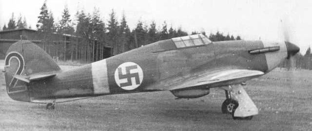 Hawker Hurricane I в Финляндии.