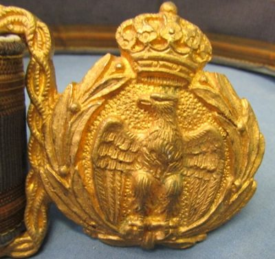 Тканевый ремень фашистского офицера с подвесами.