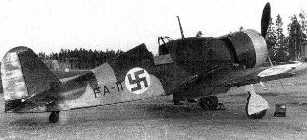 Истребитель Fiat G.50 в Финляндии.