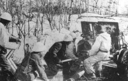 Орудие Ehrhardt 7.5 cm Model 1901 в бою.