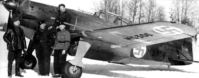 Истребитель Morane-Saulnier MS.406C1 в Финляндии. 