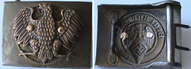 Пряжка 1-й и 2-й Польской народной армии.