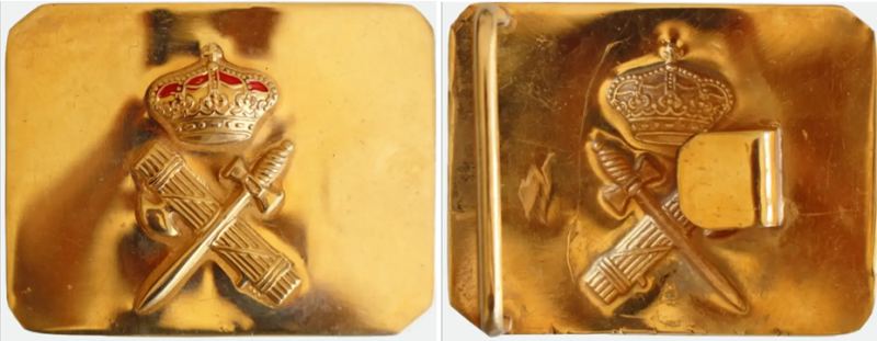 Пряжка ремня испанской гражданской гвардии.