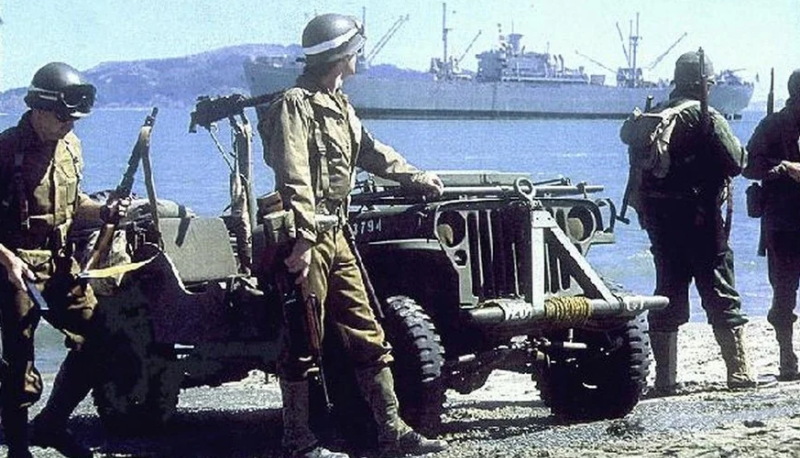 Американские солдаты в Италии. 1943 г.