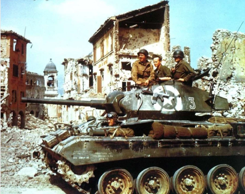 Американские солдаты в Италии. 1943 г.