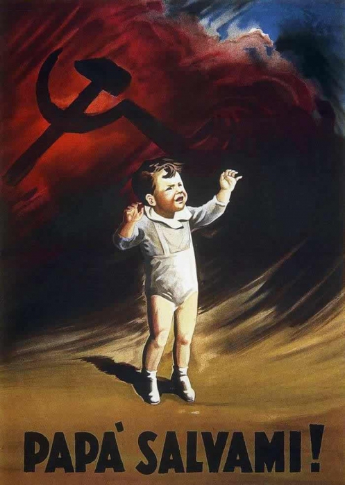 Плакаты с запугиванием большевизмом. 