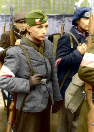 Участники Варшавского восстания. 1944 г.