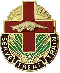 Знак 345-го госпиталя боевой поддержки армии.